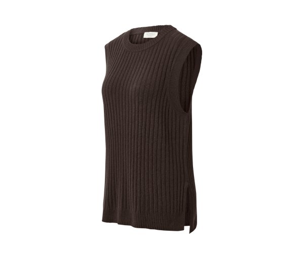 Tchibo - Strick-Pullunder - Damen - Gr. L - dunkelbraun