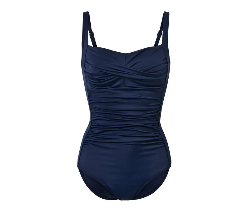 Tchibo - Figurformender Badeanzug - Damen - Gr. 38 - blau