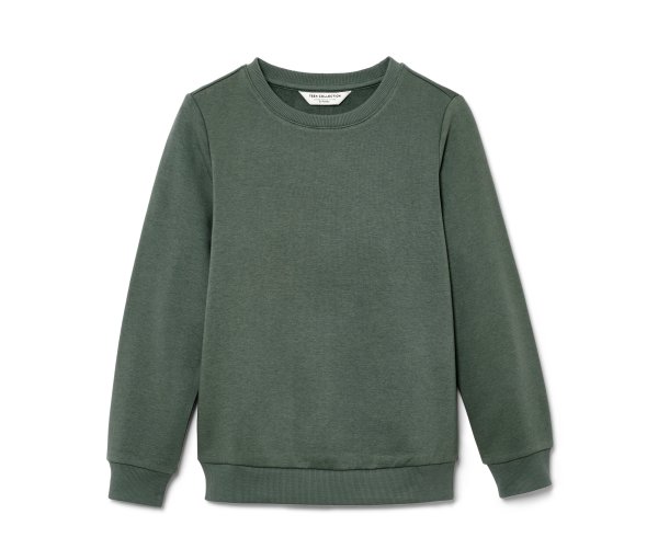 Tchibo - Kinder-Sweatshirt mit angerauter Innenseite - Herren - Gr. 146/152 - grün