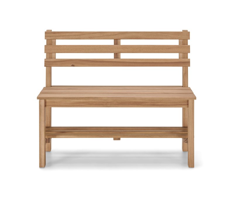 Tchibo - Kleine Gartenbank »Lenja« mit Regalboden - 85x34x75,5cm - braun - Akazienholz / Stahl / Polypropylen