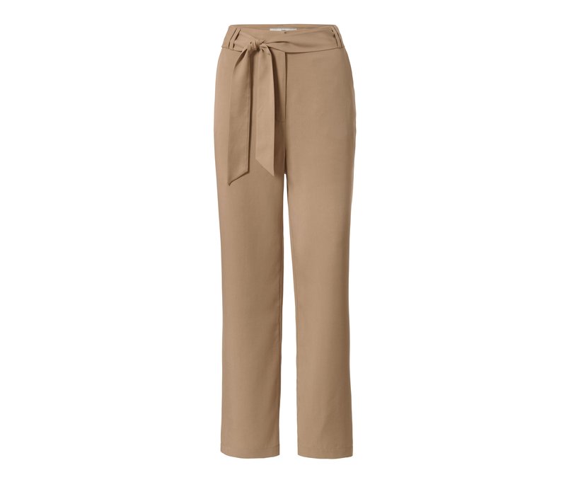 Tchibo - Webhose mit Gürtel - Damen - Gr. 42 - beige