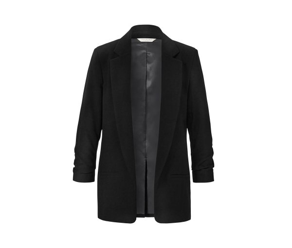 Tchibo - Blazer mit gerafften Ärmeln - Damen - Gr. 36 - schwarz