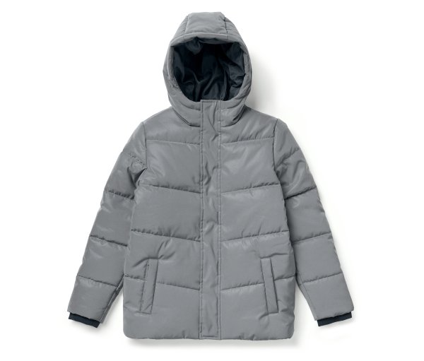 Tchibo - Reflektierende Kinder-Steppjacke - Herren - Gr. 146/152 - silber