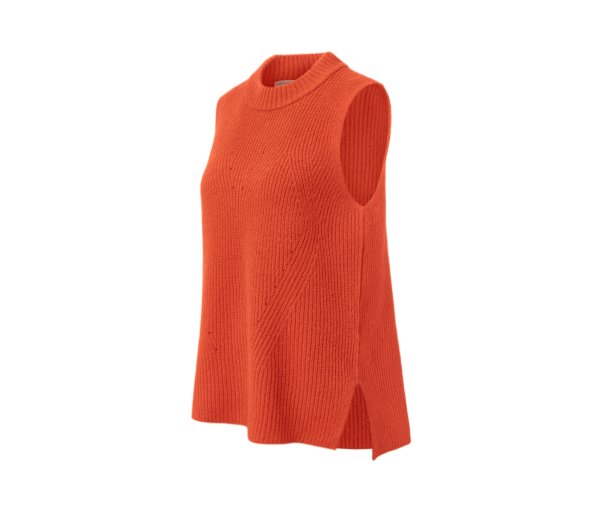 Tchibo - Strick-Pullunder - Damen - Gr. L - orange