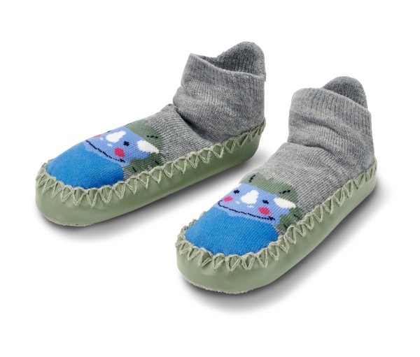 Tchibo - Kinder-Hausschuh-Socken - Gr. 23-26 - grau