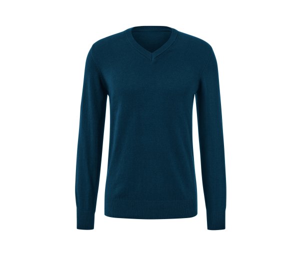 Tchibo - Pullover mit V-Ausschnitt - Herren - Gr. L - petrol