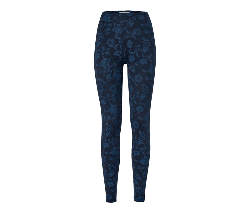 Tchibo - Bedruckte Leggings - Damen - Gr. L - dunkelblau/print