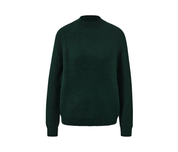 Tchibo - Strickpullover mit Stehkragen - Damen - Gr. XXL - dunkelgrün