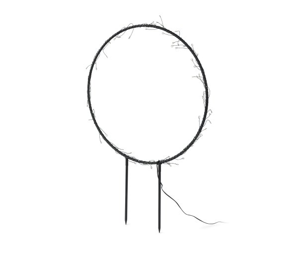 Tchibo - LED-Outdoor-Ring aus Metall - schwarz