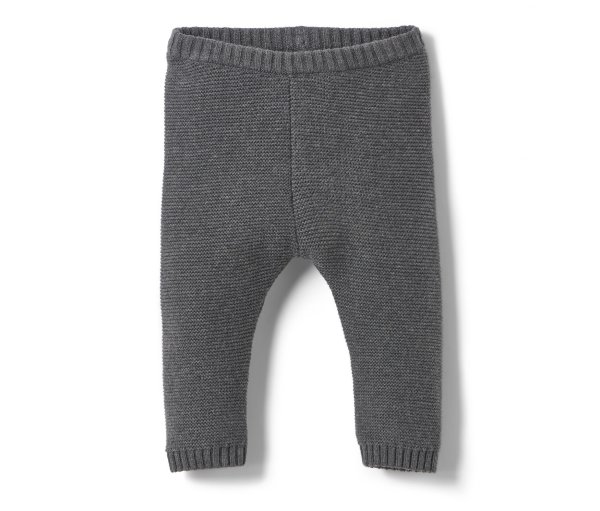 Tchibo - Kinder-Strickhose - Newborn - Gr. 50/56 - grau
