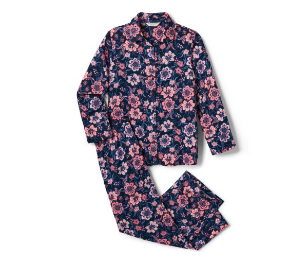 Tchibo - Web-Pyjama - Damen - Gr. 36 - dunkelblau