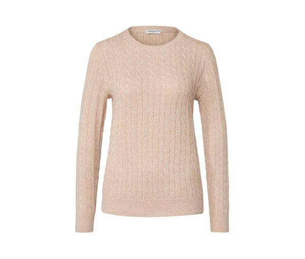 Tchibo - Zopfstrickpullover - Damen - Gr. XL - weiß