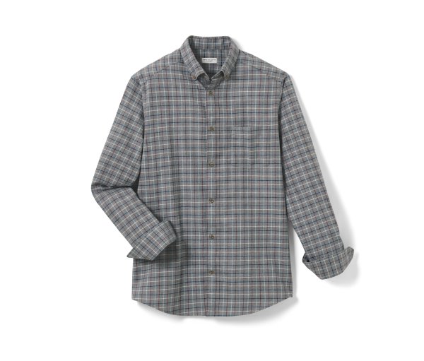 Tchibo - Flanell-Hemd - Herren - Gr. XL - hellgrau/kariert