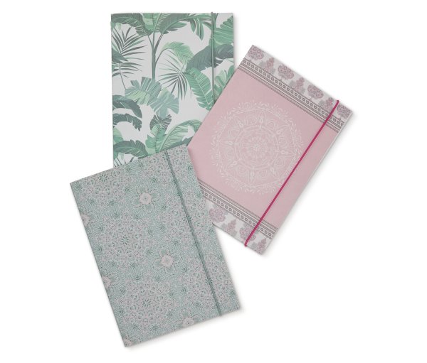 Tchibo - 3 Notizbücher - mehrfarbig