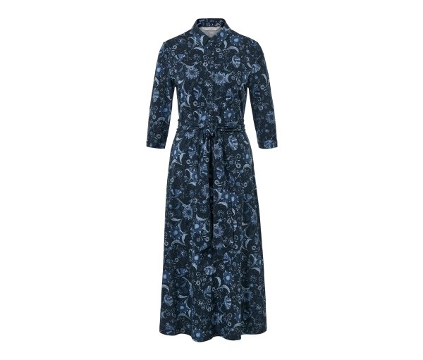 Tchibo - Bedrucktes Jerseykleid - Damen - Gr. 36 - dunkelblau/print