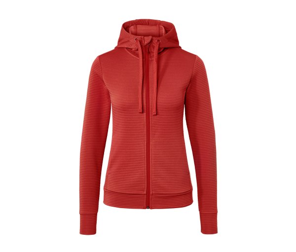 Tchibo - Kapuzenjacke - Damen - Gr. XS - rot