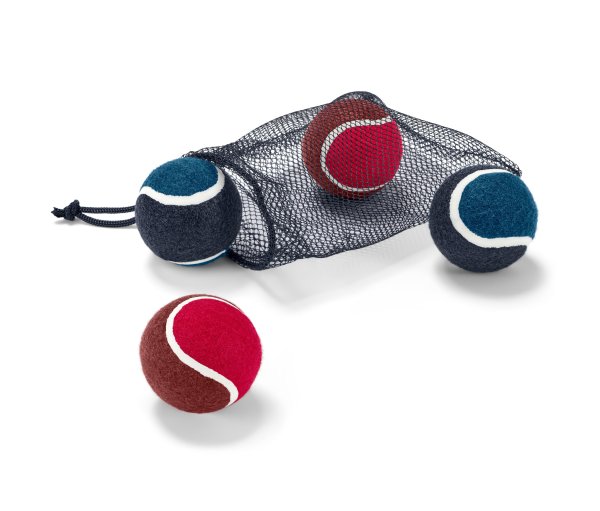 Tchibo - 4 Hunde-Spielzeugbälle - blau