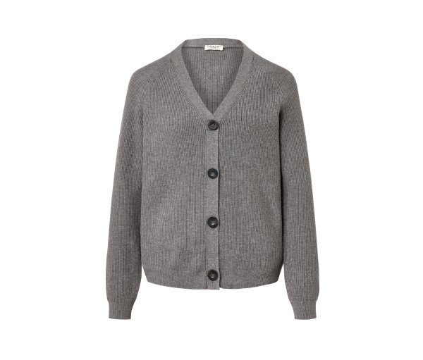 Tchibo - Grobstrick-Cardigan - Damen - Gr. L - grau