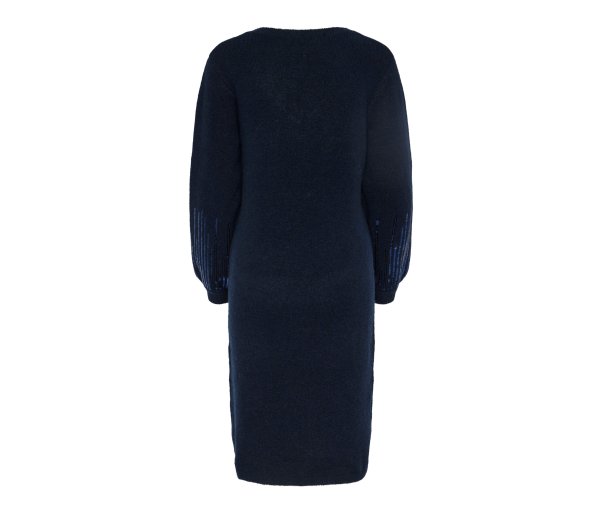 Tchibo - Strickkleid mit Pailletten - Damen - Gr. XS - dunkelblau