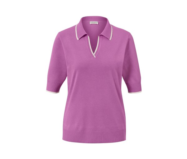 Tchibo - Feinstrick-Polo - Damen - Gr. M - creme