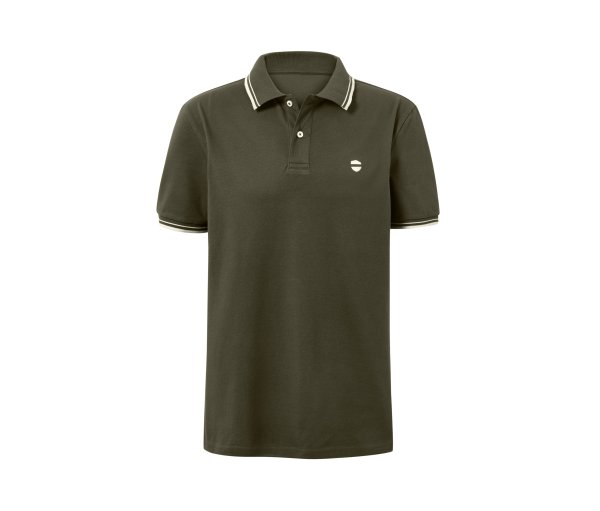 Tchibo - Piqué-Poloshirt - Herren - Gr. S - olivgrün