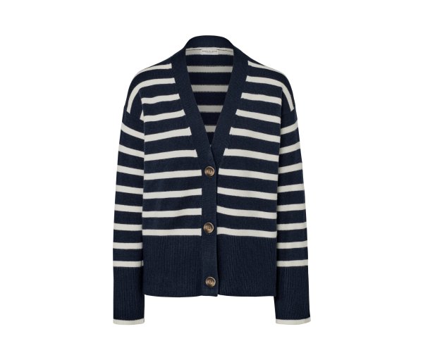 Tchibo - Gestreifter Cardigan - Damen - Gr. L - dunkelblau/gestreift