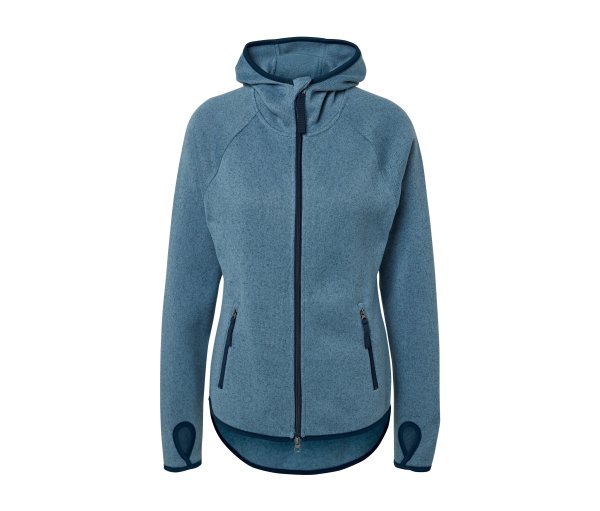 Tchibo - Strickfleece-Jacke - Damen - Gr. M - blau