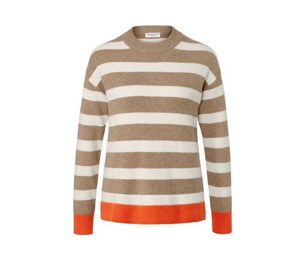 Tchibo - Gestreifter Strickpullover - Damen - Gr. L - creme/gestreift