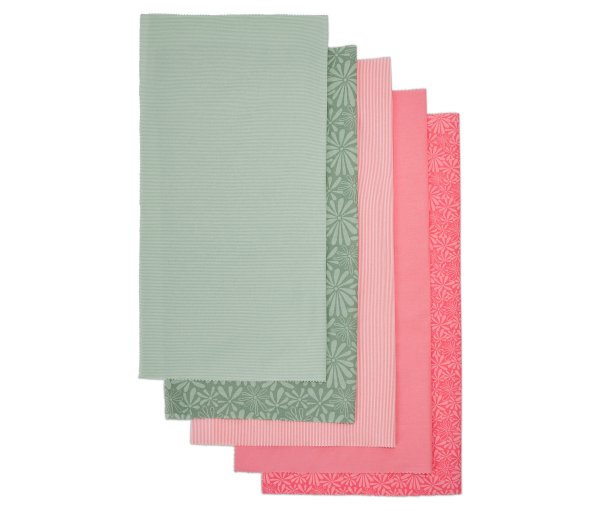 Tchibo - 5-teiliges Stoff-Set - creme