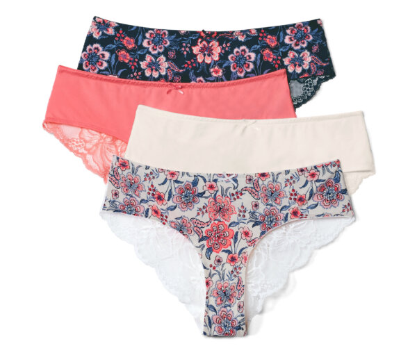 Tchibo - 4 Brazilslips - Damen - Gr. L - dunkelblau