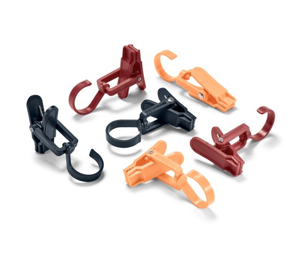 Tchibo - 6 Outdoor-Clips - dunkelblau