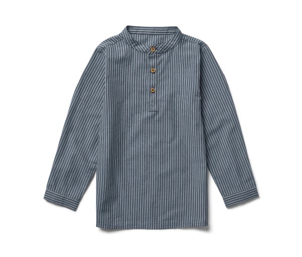 Tchibo - Kinderhemd - Jungen - Gr. 98/104 - weiß/gestreift