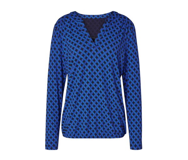 Tchibo - Bedrucktes Blusenshirt - Damen - Gr. XXL - dunkelblau/print