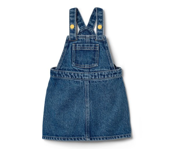 Tchibo - Kleinkind-Latzkleid - Mädchen - Gr. 122/128 - dunkelblau