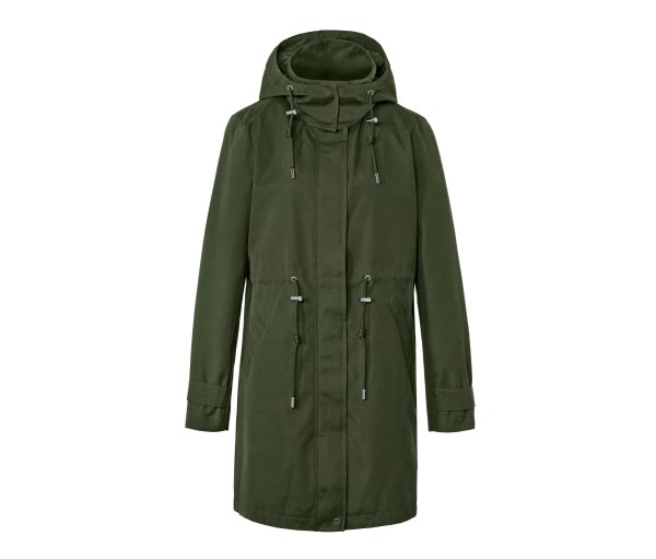 Tchibo - Parka mit Kapuze - Damen - Gr. 46 - dunkelgrün