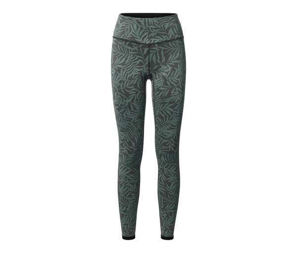 Tchibo - Wende-Sporttight - Damen - Gr. L - olivgrün/print