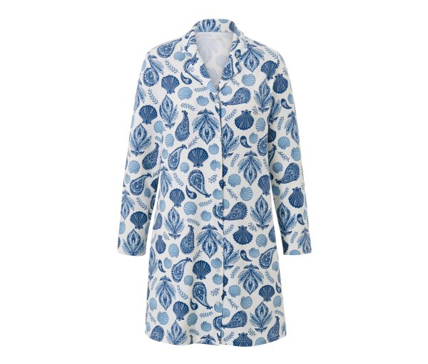 Tchibo - Nachthemd - Damen - Gr. M - weiß/paisley