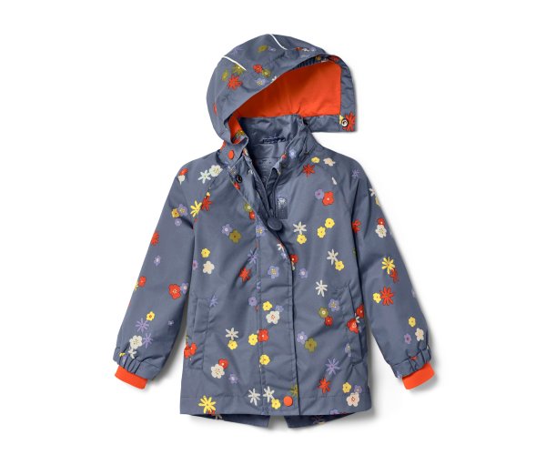 Tchibo - Kleinkinder-Regenjacke - Herren - Gr. 110/116 - dunkelblau/print