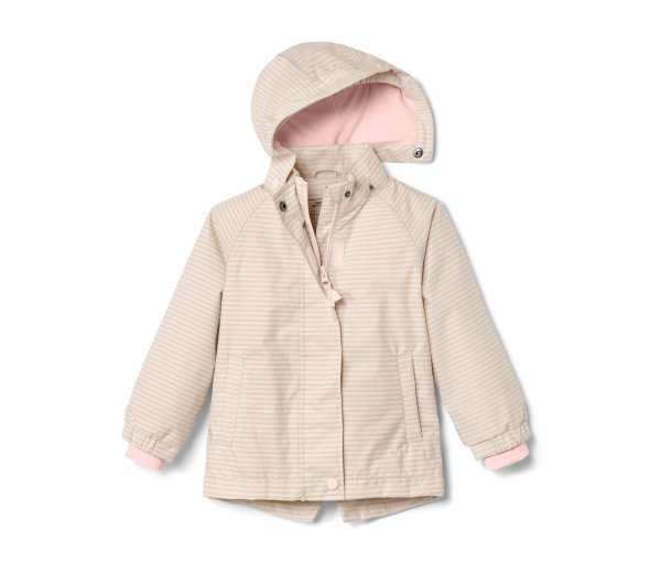 Tchibo - Kleinkinder-Regenjacke - Herren - Gr. 122/128 - braun/gestreift