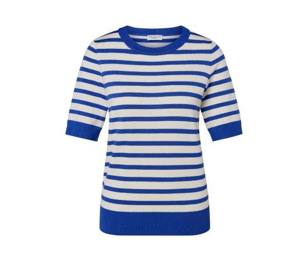 Tchibo - Gestreifter Feinstrickpullover - Damen - Gr. L - blau/gestreift