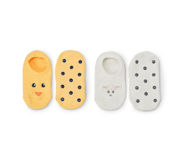 Tchibo - 2 Paar Hausschuhslippersocken - Herren - Gr. 39-42 - creme