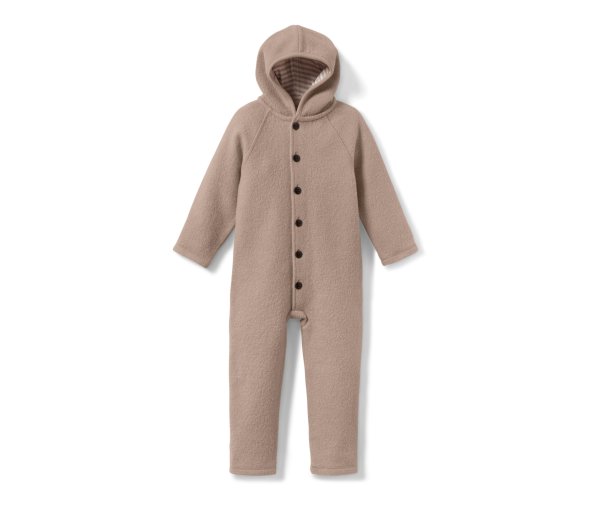 Tchibo - Baby-Walkoverall mit Merinowolle - Herren - Gr. 98/104 - weiß