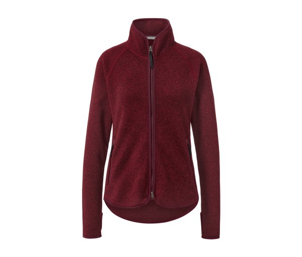 Tchibo - Strickfleece-Jacke - Damen - Gr. M - rot