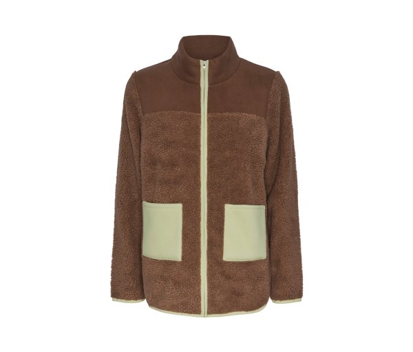 Tchibo - Teddy-Jacke - Damen - Gr. 34 - hellgrün