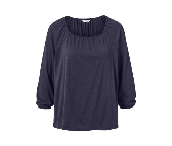Tchibo - Blusenshirt mit 3/4-Arm - Damen - Gr. XXL - dunkelblau