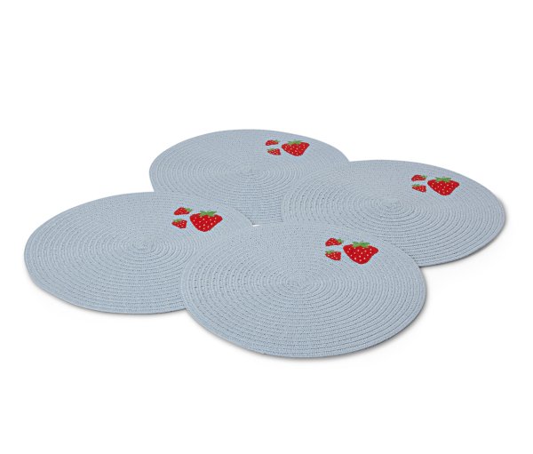 Tchibo - 4 Platzsets - hellblau