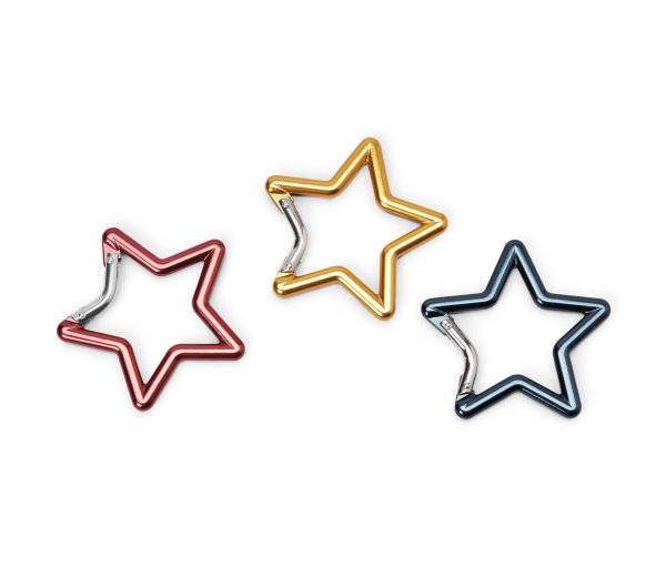 Tchibo - 3 Karabinerhaken - silber