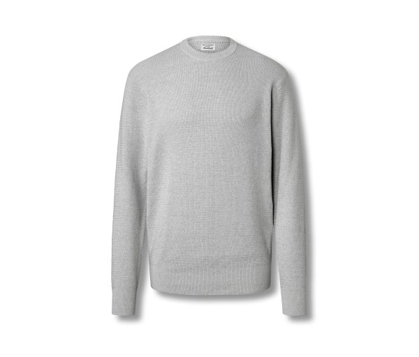 Tchibo - Pullover mit Rundhalsausschnitt - Herren - Gr. M - hellgrau