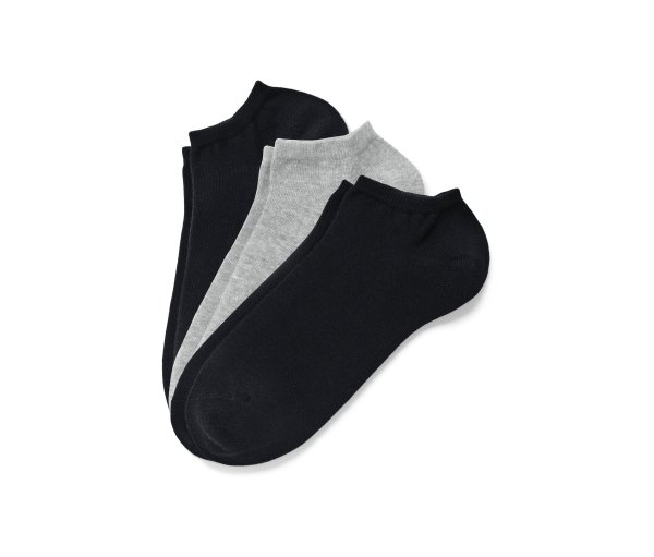 Tchibo - 3 Paar Sneakersocken - Herren - Gr. 44-46 - schwarz