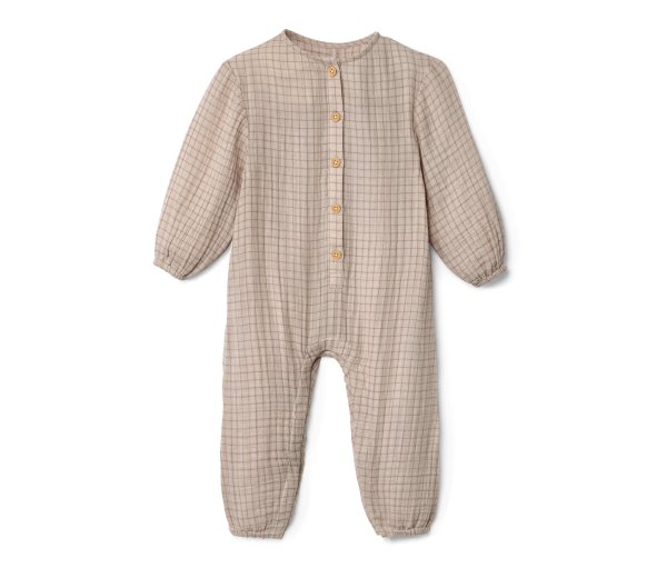 Tchibo - Baby-Strampler - Newborn - Gr. 50/56 - beige/print